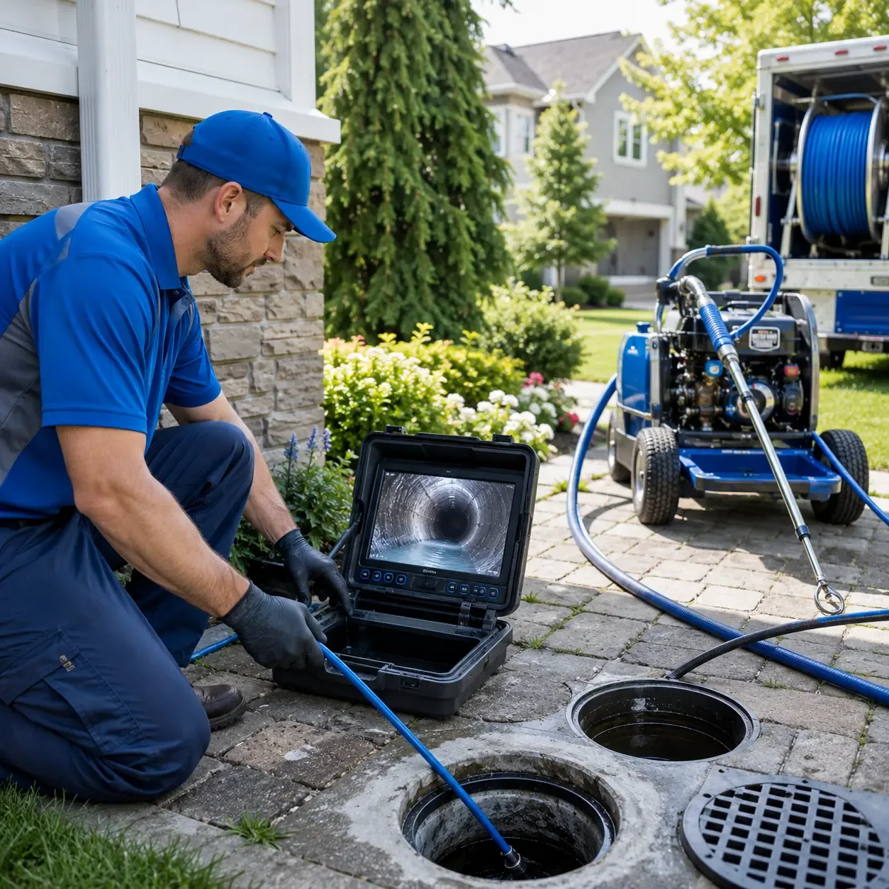 Outdoor drain cleaning professionals serving Slick, OK