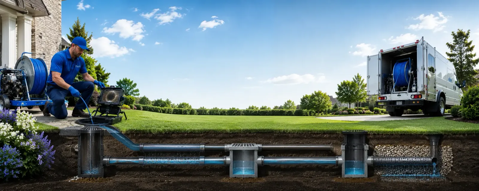 Outdoor drain cleaning information for Slick, OK